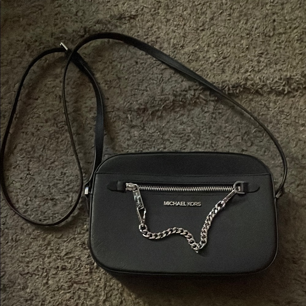 Michael Kors Black Crossbody Bag with Chain